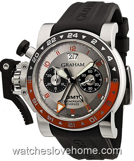 Graham Automatic Round 47mm Chronofighter Oversize Big Date GMT 2OVASGMT.S01A.K10B