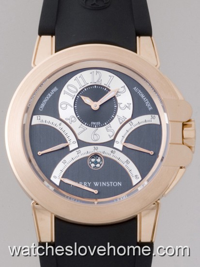 Round 44mm Harry Winston Automatic Ocean Collection 400.MCRA44RC.A1