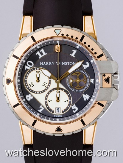 44 mm Harry Winston Round Automatic Ocean Collection Z410.MCA44RZC.A