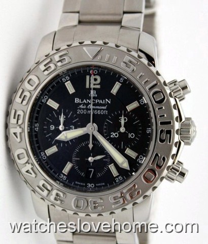 Round Blancpain 40mm Automatic Fifty Fathoms Air Command Flyback