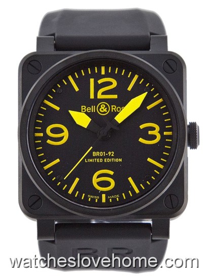 Square Automatic 46 mm Bell & Ross BR01 BR-01-92-YELLOW