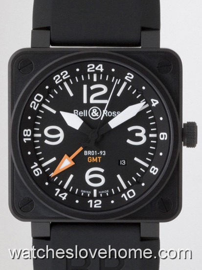 46 mm Automatic Bell & Ross Square BR01 BR01-93 GMT