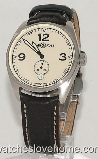 Bell & Ross 37.5 mm Automatic Round Vintage 123 Beige