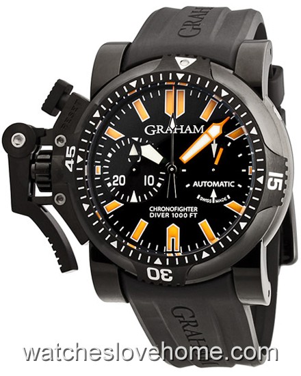 47mm Graham Automatic Round Chronofighter Oversize Diver and Diver Date 20VEZ.B02B.K10B