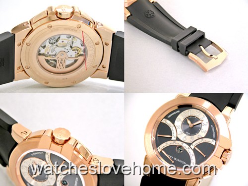Round 44mm Harry Winston Automatic Ocean Collection 400.MCRA44RC.A1