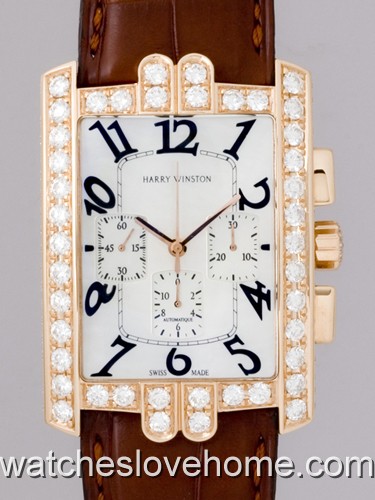 32 mm Rectangle Harry Winston Automatic Excenter Collection 330.MCARL.M