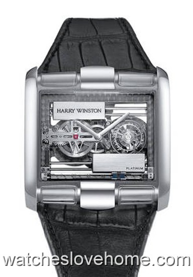 Harry Winston Rectangle 49 mm x 47 mm Manual Winding Premier Collection 350-MATWL