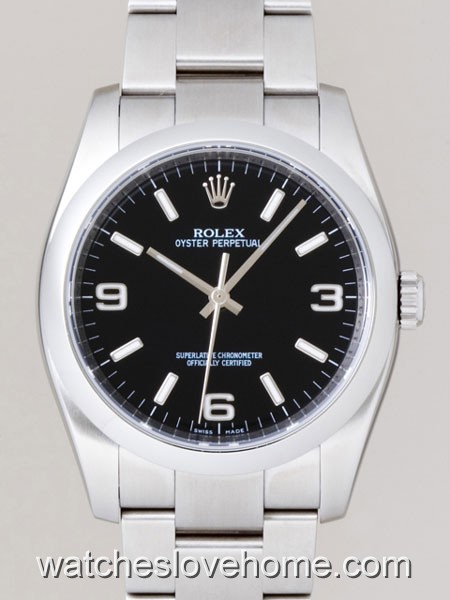 Automatic 36 mm Rolex Round Oyster Date 116000
