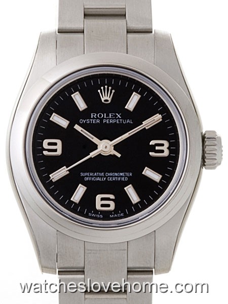 Round 26 mm Automatic Rolex Oyster Perpetual 176200