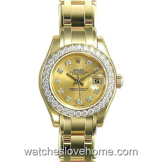 29mm Automatic Rolex Round Pearlmaster 80298