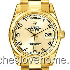 Automatic 36mm Round Rolex President 118208